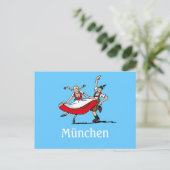 Carte postale FESTIVAL DE LA BIÈRE Munich Couple d (Debout devant)