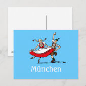 Carte postale FESTIVAL DE LA BIÈRE Munich Couple d (Devant / Derrière)