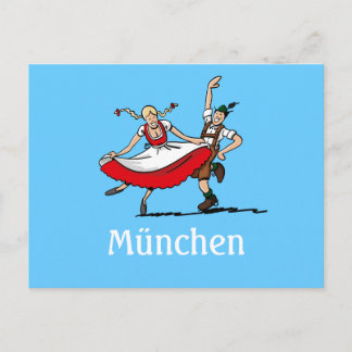 Carte postale FESTIVAL DE LA BIÈRE Munich Couple d