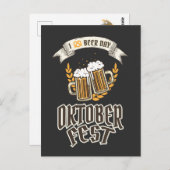 Carte Postale Festival de la bière Oktoberfest (Devant / Derrière)