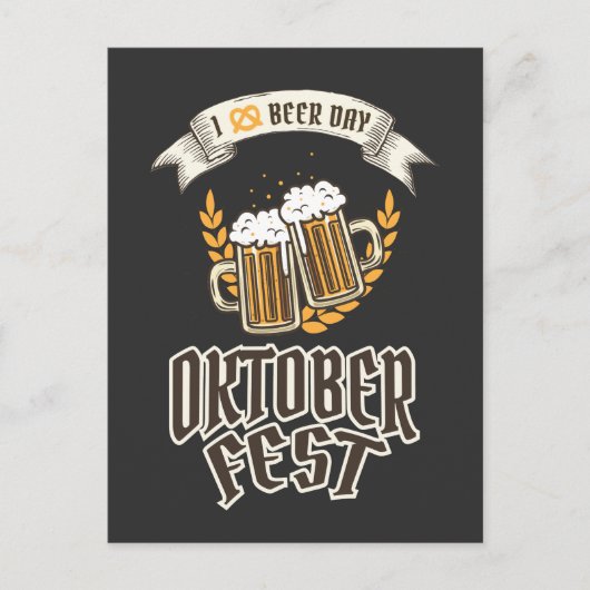 Carte Postale Festival de la bière Oktoberfest (Devant)