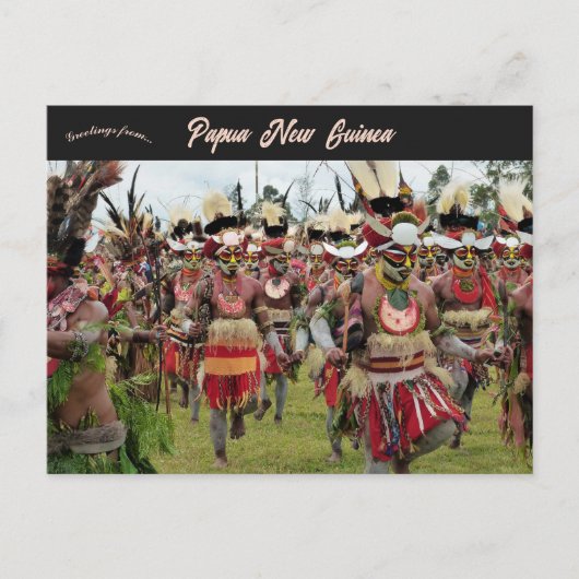 Carte Postale Festival de Mt Hagen en Papouasie-Nouvelle-Guinée (Devant)