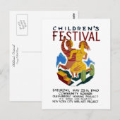 Carte Postale Festival des enfants (Devant / Derrière)