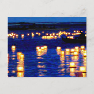 Carte Postale Festival des lanternes flottantes