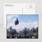 Carte Postale Festival du ballon chaud (Devant / Derrière)