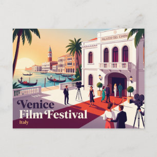 Carte Postale Festival du film de Venise, Lido di Venezia Italie