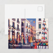 Carte Postale Festival La Mercè Barcelone Espagne (Devant / Derrière)
