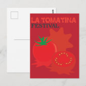Carte Postale Festival La Tomatina (Devant / Derrière)