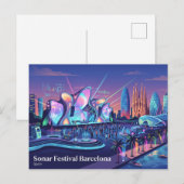 Carte Postale Festival Sonar Barcelone Espagne (Devant / Derrière)