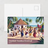 Carte Postale Festival Voodoo d'Ouidah Bénin (Devant / Derrière)
