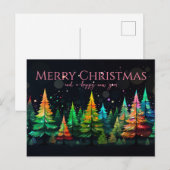 Carte Postale Festive and elegant Christmas Greeting Card (Devant / Derrière)