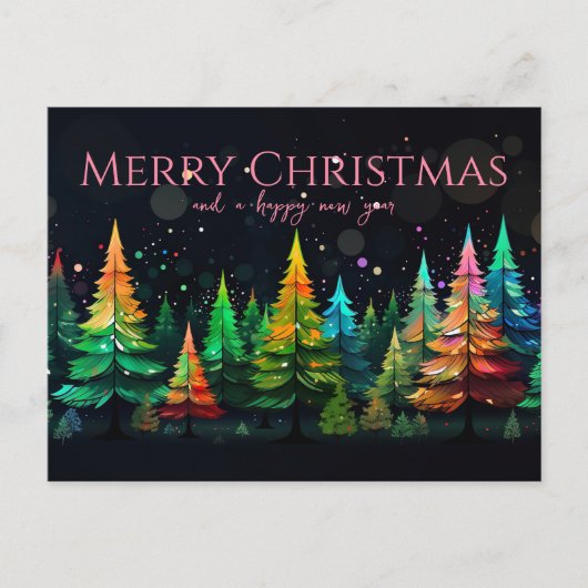 Carte Postale Festive and elegant Christmas Greeting Card (Devant)