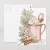 Carte Postale Festive and elegant Pastel Christmas Mug (Devant / Derrière)