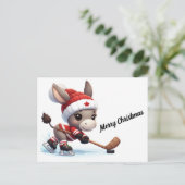 Carte Postale Festive Canada Joyau de hockey de Noël (Debout devant)