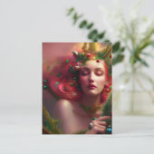 Carte postale Festive Christmas Goddess (Debout devant)