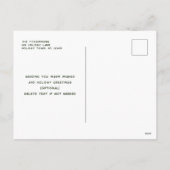 Carte postale Festive Christmas Holly Holiday (Dos)