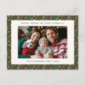 Carte postale Festive Christmas Holly Holiday (Devant)