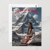 Carte postale Festive Earrage Mont Kailash méditat (Devant / Derrière)