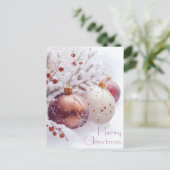 Carte postale Festive et élégante de Noël (Debout devant)