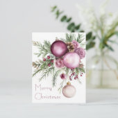 Carte postale Festive et élégante de Noël (Debout devant)