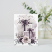 Carte postale Festive et élégante de Noël (Debout devant)