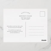 Carte postale Festive Frame REAL FOIL Business Hol (Verso)