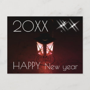Carte Postale Festive lanterne Bonne année 2023