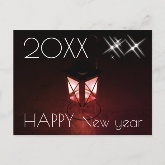 Carte Postale Festive lanterne Bonne année 2023 (Devant)