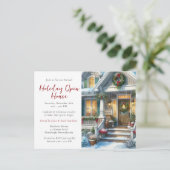 Carte Postale Festive Maison de vacances Open House Photo Invita (Debout devant)