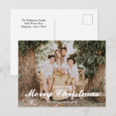 Carte Postale Festive Merry And Bright Christmas  (Devant / Derrière)