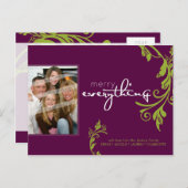 CARTE POSTALE FESTIVE PHOTO :: bold vine 3L (Devant / Derrière)