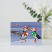 Carte postale Festive Puffins (Debout devant)