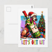 Carte Postale Festive Pup  (Devant / Derrière)