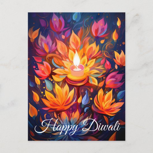 Carte Postale Festive radieuse (Devant)