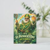 Carte Postale Festive St. Patrick's Day Party Illustration (Debout devant)