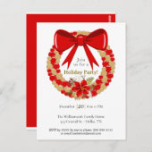 Carte Postale Festive Wreath Holiday (Devant / Derrière)