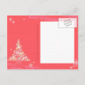 Carte Postale Festivité d'hiver Pink Fête Invitation (Dos)