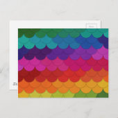 Carte Postale Festons d'arc-en-ciel (Devant / Derrière)