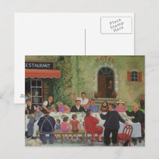 Carte Postale Fête (Devant / Derrière)