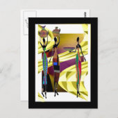 Carte Postale Fête africaine (Devant / Derrière)