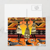 Carte Postale Fête africaine (Devant / Derrière)