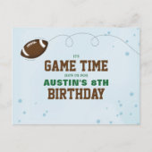 Carte Postale Fête Anniversaire Mignonne Jeu Temps Simple Footba (Devant)