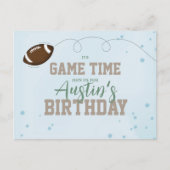 Carte Postale Fête Anniversaire Mignonne Jeu Temps Simple Footba (Devant)