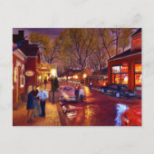 Carte Postale Fête avec violet rouge jaune bleu (Devant)