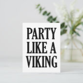 Carte Postale Fête Comme Un Viking (Debout devant)