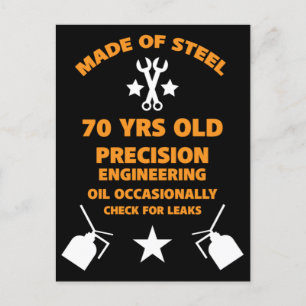 Carte Postale Fête d'anniversaire 70 ans d'une septuagénaire 