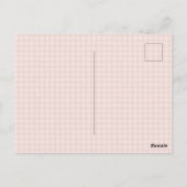 Carte Postale Fête d'anniversaire à thème oie rose ridicule à ca (Dos)