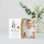 Carte Postale Fête d'anniversaire avec du lait et des biscuits,  (Debout devant)