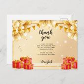 Carte Postale Fête d'anniversaire camion de pompiers rouge (Devant / Derrière)