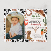 Carte Postale Fête d'anniversaire Cowboy 2ème Rodéo (Devant)